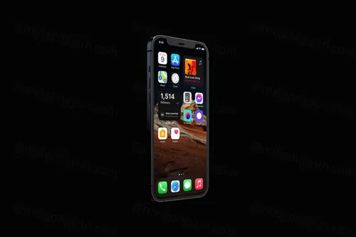 超高清 iPhone 12 PRO 贴图UI设计APP提案样机模板