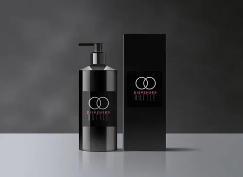 化妆品瓶与包装盒模型样机