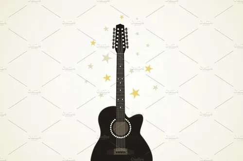 矢量吉他插图素材Guitar