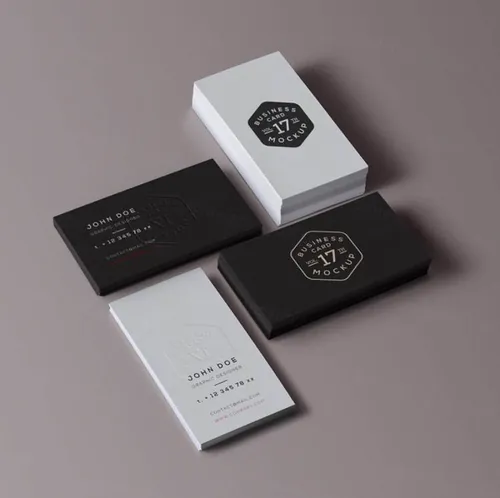 名片样机套装 Psd Business Card Mock-Up Vol17