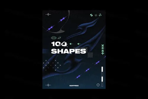 100种酸性艺术抽象异形形状大合集 DIRTYBARN -