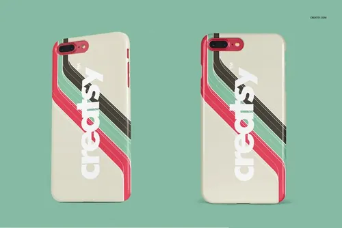 iPhone 7 Glossy Snap Case MockUp 手机壳贴图样机模版