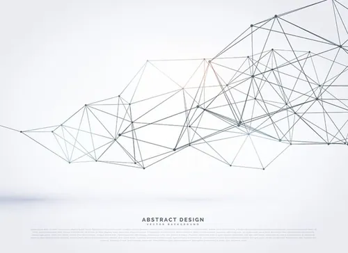 科技感高清背景震撼粒子球形波纹未来连接互联网大数据EPS矢量设计素材模板7685