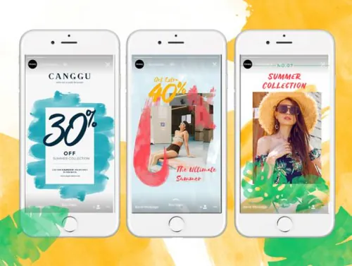 夏季热带风格主题元素社交媒体电子商务广告图海报PSD模板CANGGU Anima