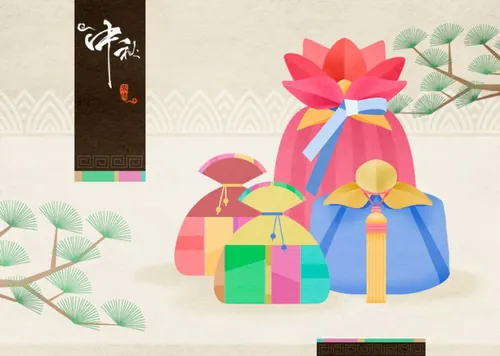 中国传统节日中秋佳节月亮节日团圆矢量卡通海报插图设计素材Mid autumn