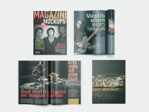 书籍杂志模型PSD模板Magazine Mockups Vol029