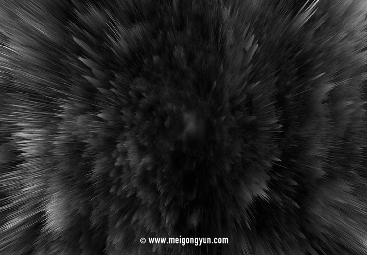 黑色粉尘烟雾喷溅爆炸效果4K高清背景纹理质感底纹图片素材