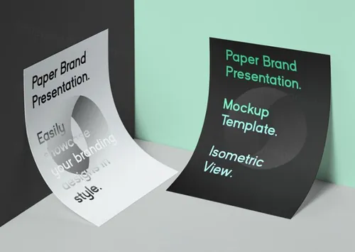 精美的psd信笺样机 Psd Paper Brand Mockup