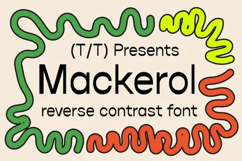 现代古怪俏皮海报标题排版英文字体 Mackerol mode