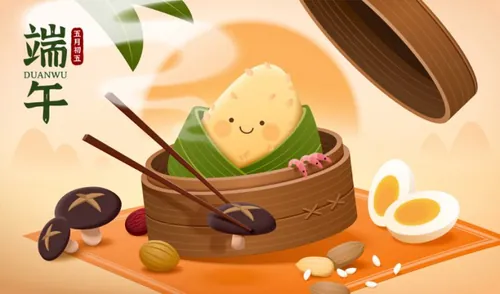 中国传统端午节传统文化促销海报EPS矢量设计模板 Duanwu festival