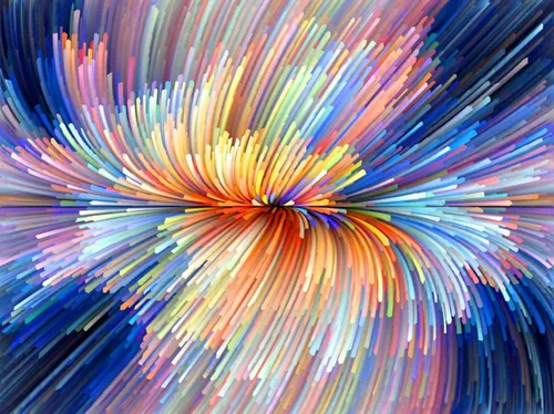 彩色渐变创意抽象线条梦幻水彩油画效果高清背景JPG图片设计素材模板8209