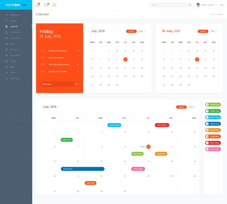 响应式Bootstrap风格管理信息中心CRM项目管理系统之