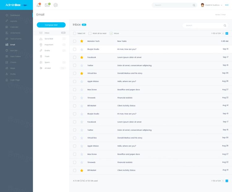 响应式Bootstrap风格管理信息中心CRM项目管理系统之