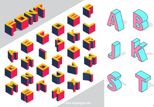 文字特效矢量元素Text Effect