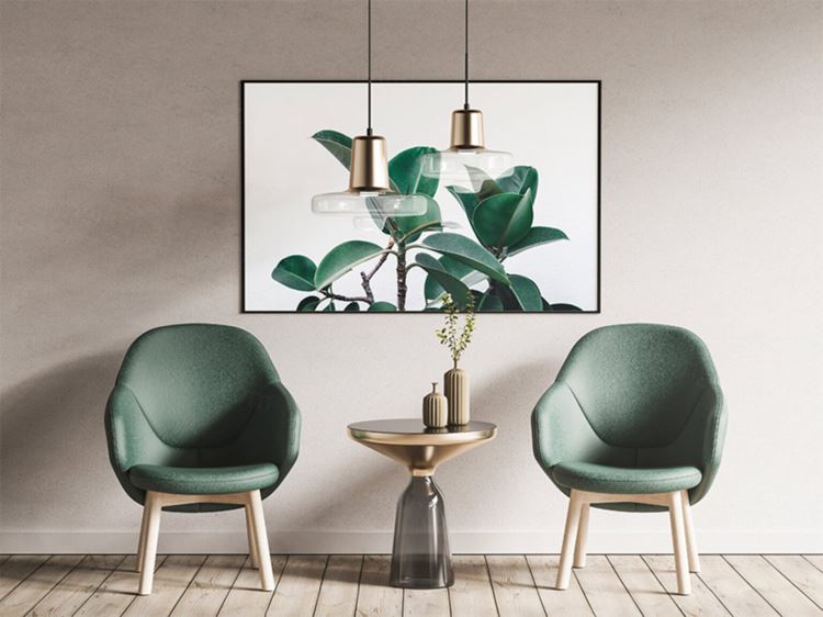 扶手椅和海报 画框样机