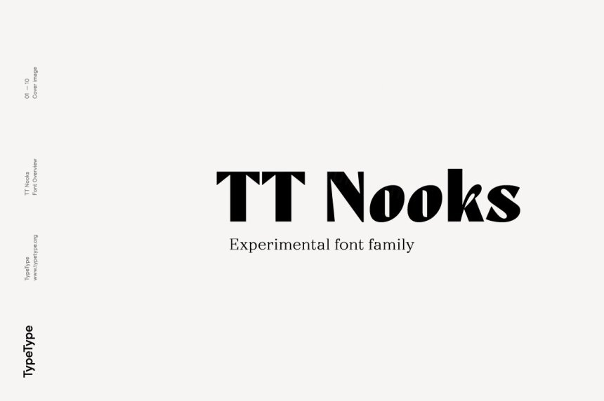 优雅的新时代女性高对比度衬线英文字体TypeType - TT Nooks Font Family