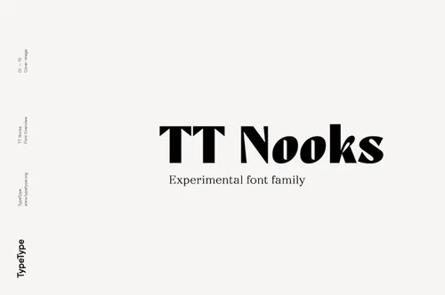 优雅的新时代女性高对比度衬线英文字体TypeType - TT Nooks Font Family