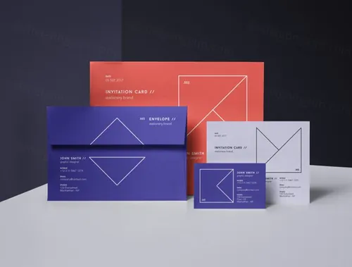 Psd邀请卡样机 Psd Invitation Card Mockup Vol3