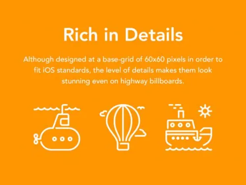 45个交通运输工具汽车车辆矢量线图标集LineKing presents Veh