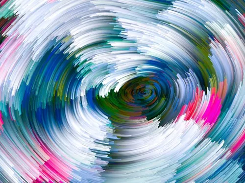 彩色渐变创意抽象线条梦幻水彩油画效果高清背景JPG图片设计素材模板8217