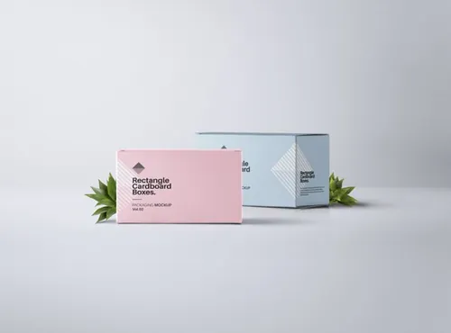 矩形纸盒包装贴图PSD模板Rectangular Psd Box Mockup