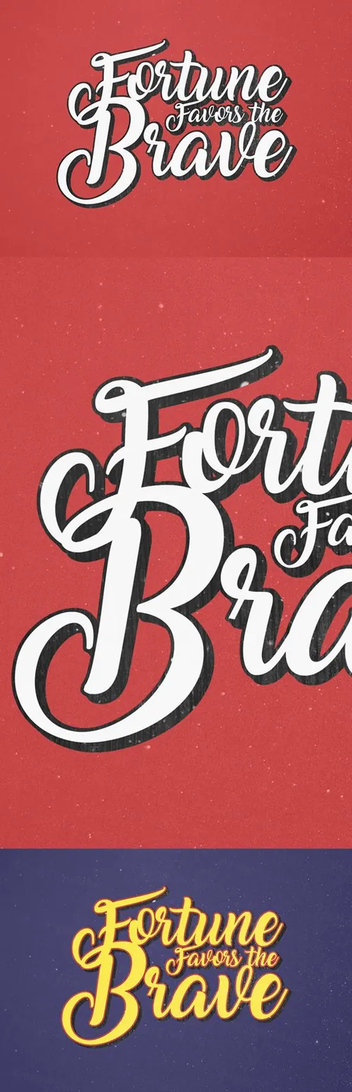 复古海报文字效果Vintage Poster Typographic Text Effect