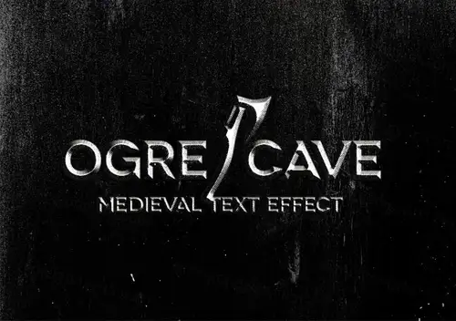 中世纪金属文字效果Medieval Psd Text Effect 设计元素