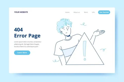 404错误页面创意设计矢量插画 404 Error Page – Il
