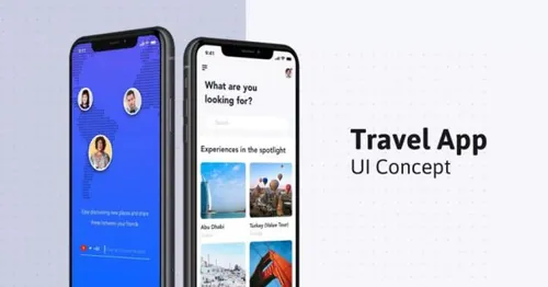 旅游App用户服务中心界面UI设计套件 Travel Booking