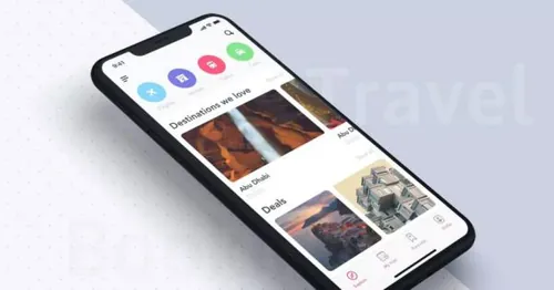 旅行应用App Home界面设计UI概念模板 Home UI Conc