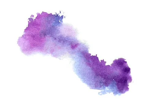 紫色手绘斑点水彩画烟雾飞溅效果纹理背景矢量设计素材Vector watercolor splash