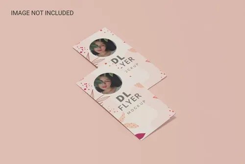 DL宣传单设计贴图展示样机PSD模板 Dl flyer mo