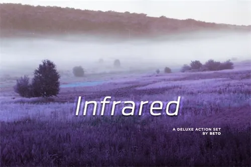 梦幻胶片摄影照片调色PS动作 Infrared Action