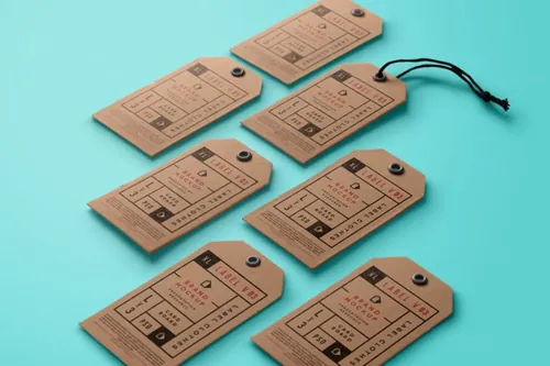 透视标签样机 Psd Label Brand Mockup Vol3