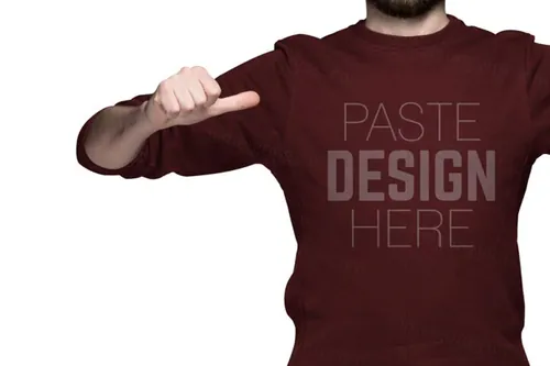 男士T恤模型PSD贴图模板Polo T-shirts Mock-up