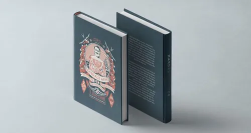 立体精致书模型PSD贴图模板Psd Book Hardcover B6