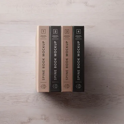 精装书系列的psd样机 Psd Hardback Book Spine Mockup