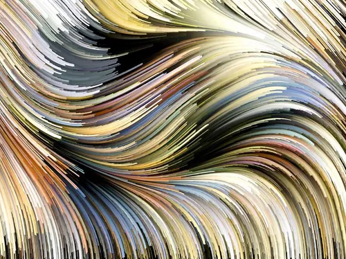 彩色渐变创意抽象线条梦幻水彩油画效果高清背景JPG图片设计素材模板8224