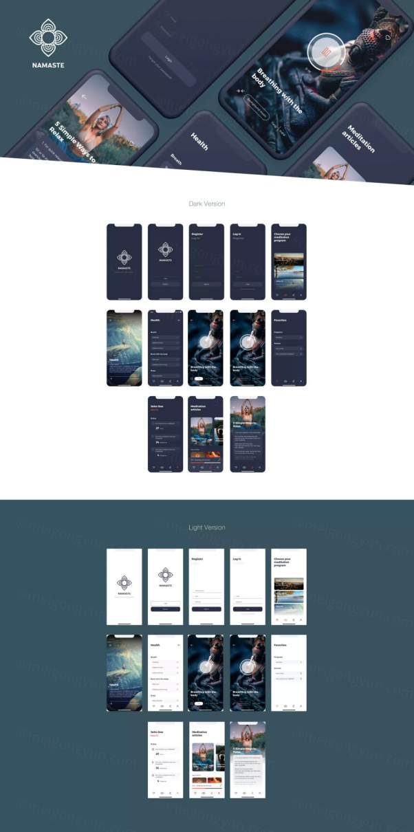 Sketch打造的小视频自拍iOS APP Ui Kits套装下载[i