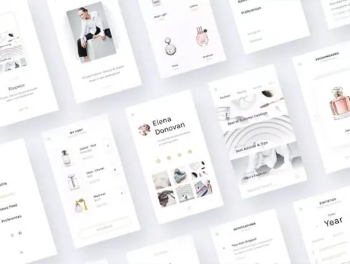 优雅奢华时尚高端APP UI KITS