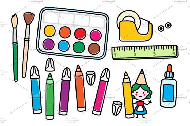 五彩缤纷的工艺Colorful arts and crafts supplies