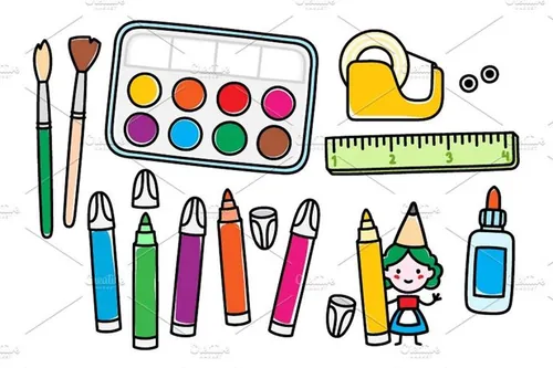 五彩缤纷的工艺Colorful arts and crafts supplies