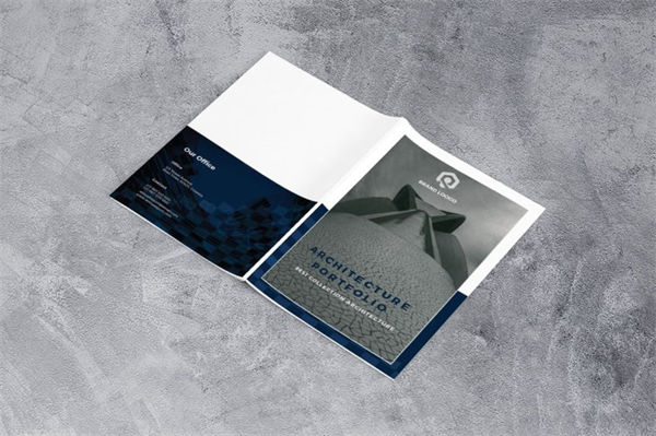 房地产建筑设计图册模板 Architecture Brochure 3663096