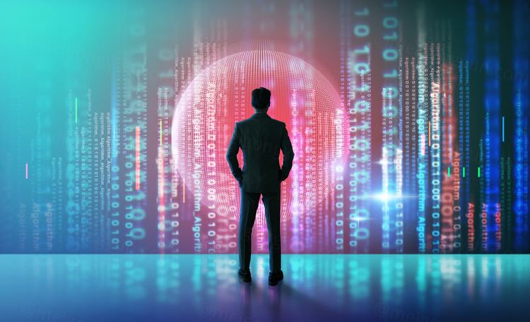 数字网络高科技数据分析程序编码黑客代码算法技术概念宣传海报背景素材