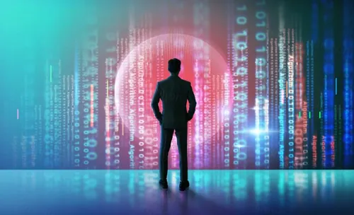 数字网络高科技数据分析程序编码黑客代码算法技术概念宣传海报背景素材