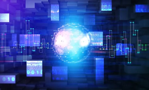 数字网络高科技数据分析程序编码黑客代码算法技术概念宣传海报背景素材