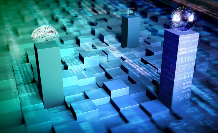 数字网络高科技数据分析程序编码黑客代码算法技术概念宣传海报背景素材