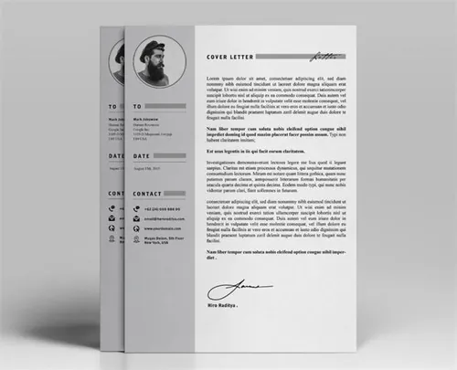 经典电子简历设计模板 Resume  Portfolio Template – YA
