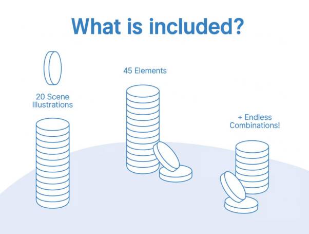 金融与加密货币主题矢量插画包