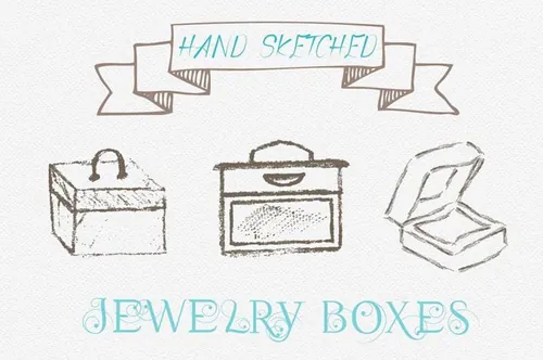 独特的手绘Vintage Jewelry Boxes